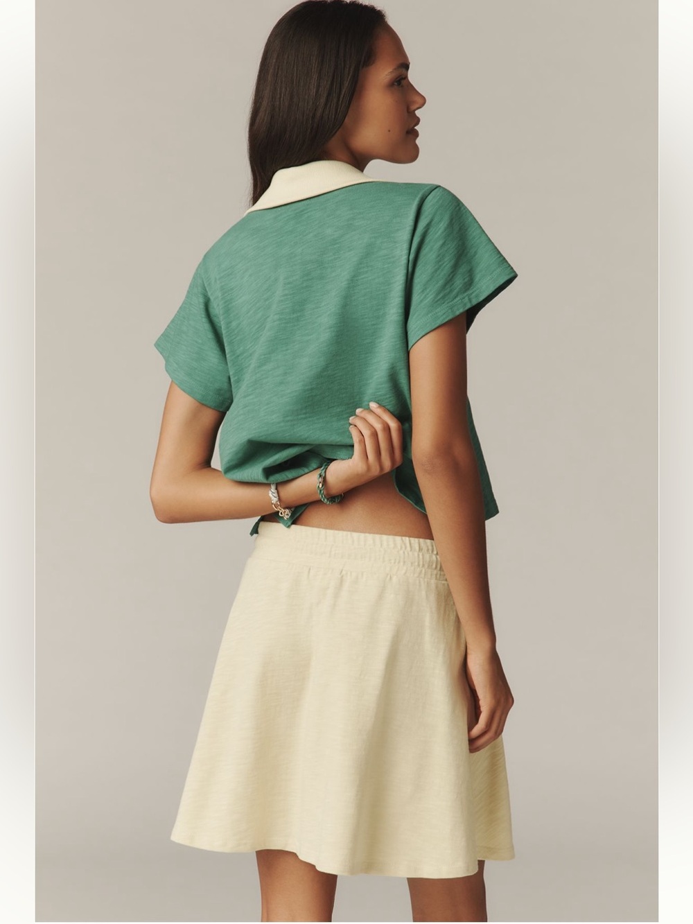 NWT Sundry Drawstring Mini Skirt - Picture 4 of 6
